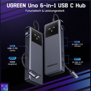 Produktbild für Dockingstation UGREEN Uno 6-in-1, 35998