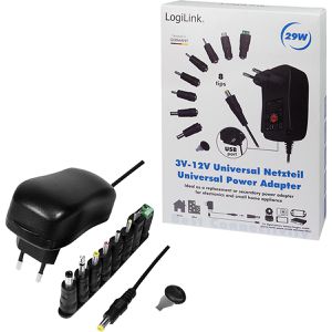 Produktbild für Universal-Netzteil LogiLink PA0167, 1 A, 3 - 12 V