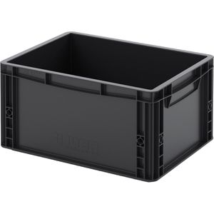 Eurobox AUER ESD EG 43/22 HG, schwarz, 20 Liter