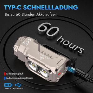 Produktbild für Taschenlampe Wuben E7 LED, aufladbar