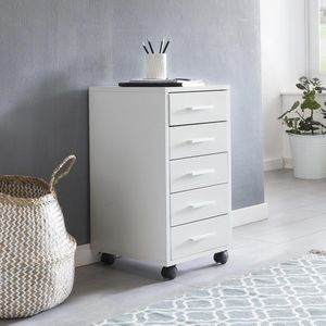 Produktbild für Rollcontainer Wohnling Lisa, WL5.273, aus Holz, weiß