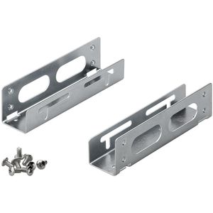 Produktbild für Festplatten-Einbaurahmen Goobay 93034, silber