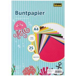 Produktbild für Buntpapier Idena 610053, matt und glänzend, A4