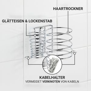 Produktbild für Haartrocknerhalter Wenko Milano 20648100