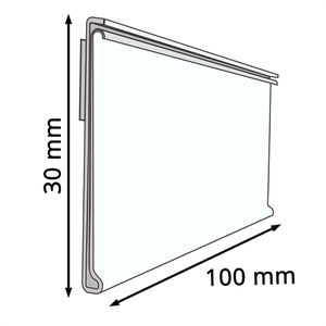 Produktbild für Scannerschiene Böttcher-AG DBR 30, mit C-Raste, 100 x 30 mm