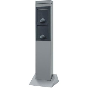 Gartensteckdose REV-Ritter Steel, grau, anschraubbar
