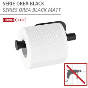 Produktbild für Toilettenpapierhalter Wenko Orea Black, schwarz
