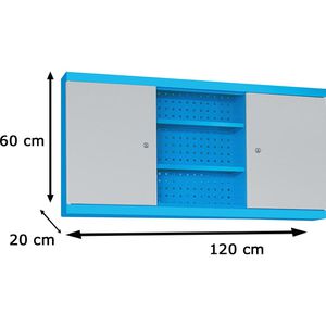 Produktbild für Werkzeugschrank Aerotec 1200/1, 20142010, Metall, blau / grau