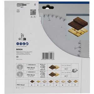Produktbild für Kreissägeblatt Bosch PRO Wood, 2608644731, 3er Set