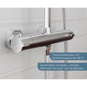 Produktbild für Duschsystem Schütte Madura Fresh, verchromt