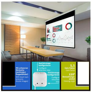 Produktbild für Beamer-Leinwand ESMART Economy EXM Motor