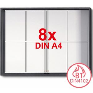 Produktbild für Schaukasten Showdown-Displays anthrazit, B1, innen