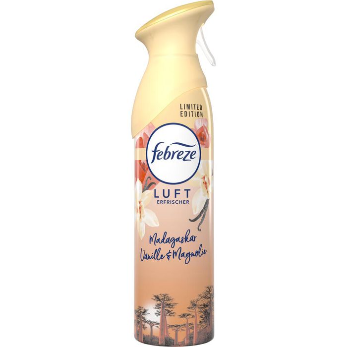 Febreze Raumduft Vanille & Magnolie 300 ml, Spray, geruchsneutralisierend,  Frischehauch – Böttcher AG