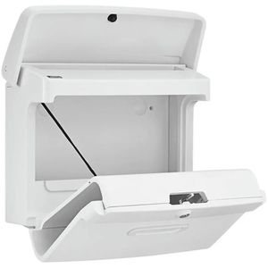 Produktbild für Briefkasten Burg-Wächter Bremen 885 W, weiß, aus Kunststoff