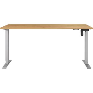 Produktbild für Schreibtisch Germania Profi 3.0, 8024-641, eiche / silber