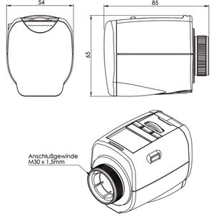 Produktbild für Heizkörperthermostat Eurotronic Comet Plus