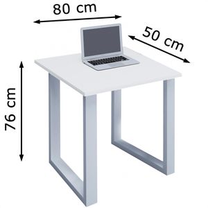 Produktbild für Schreibtisch VCM Lona, 914620, weiß / silber