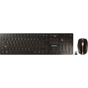 CHERRY Tastatur DW 9100 Slim JD-9100DE-2, mit Funkmaus, USB / Bluetooth,  schwarz – Böttcher AG