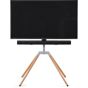 Produktbild für TV-Ständer One-For-All Quadpod WM7476, Eiche, Metall &amp; Holz