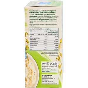 Produktbild für Haferbrei Schapfen-Mühle Porridge Hafermahlzeit Apfel-Zimt