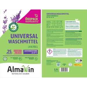 Produktbild für Waschmittel AlmaWin Vollwaschmittel Lavendelduft