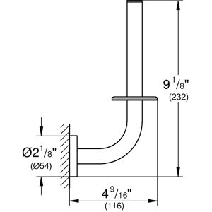 Produktbild für Toilettenpapier-Ersatzrollenhalter GROHE Essentials, 40385001