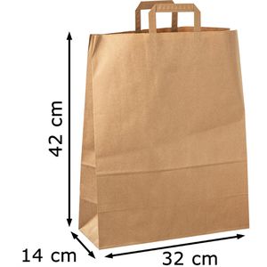 Produktbild für Papiertüten Topcraft braun