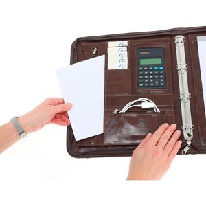 Produktbild für Schreibmappe Alassio 30064 Massa, braun, Kunstleder