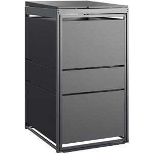 Mülltonnenbox MBOX24 Modern, Metall