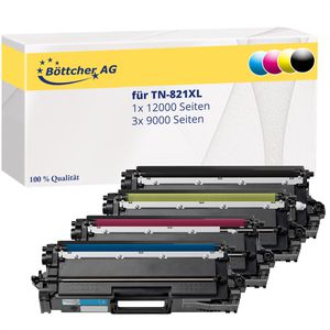 Toner Böttcher-AG für Brother TN-821XL Multipack