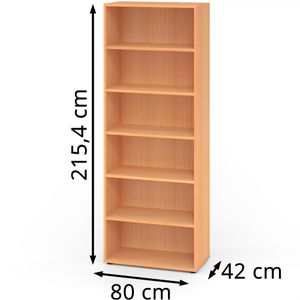 Produktbild für Aktenregal Hammerbacher Serie 9 Advanced, aus Holz