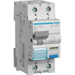 Produktbild für FI-Schutzschalter Hager ADA516D, 30 mA, Typ A