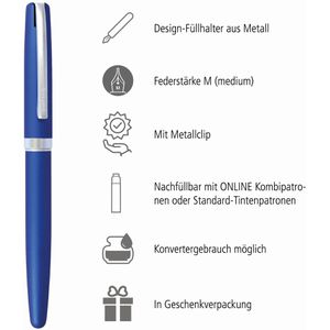 Produktbild für Füller Online Eleganza, Feder M