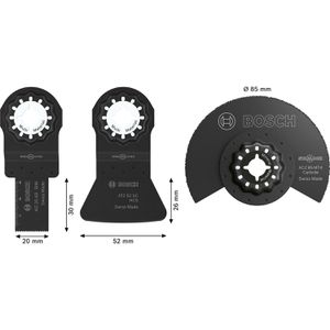 Produktbild für Multifunktionswerkzeug-Zubehör Bosch Fliesen-Basis-Set
