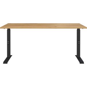 Produktbild für Schreibtisch Germania Mailand, 7911-593, eiche / schwarz