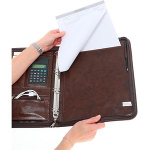 Produktbild für Schreibmappe Alassio 30064 Massa, braun, Kunstleder