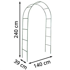 Produktbild für Rosenbogen vidaXL 40776, dunkelgrün