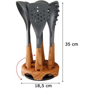 Produktbild für Küchenhelfer-Set STONELINE Back to Nature, mit Halter