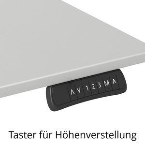 Produktbild für Schreibtisch Kerkmann Move small office, asteiche / silber