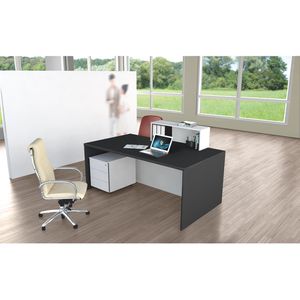 Produktbild für Empfangstheke Kerkmann Palermo, 3417, anthrazit / weiß