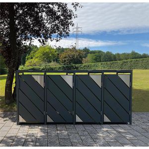 Produktbild für Mülltonnenbox Metzler MMB-7-4X, Metall