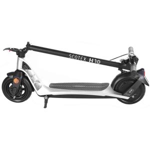 SCOTEX E-Scooter Reichweite AG 20km/h, Straßenzulassung, 30km Traglast silber, – 100kg, H10, Böttcher