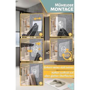 Produktbild für Klebehaken 4smile FS-TP-4HX-M