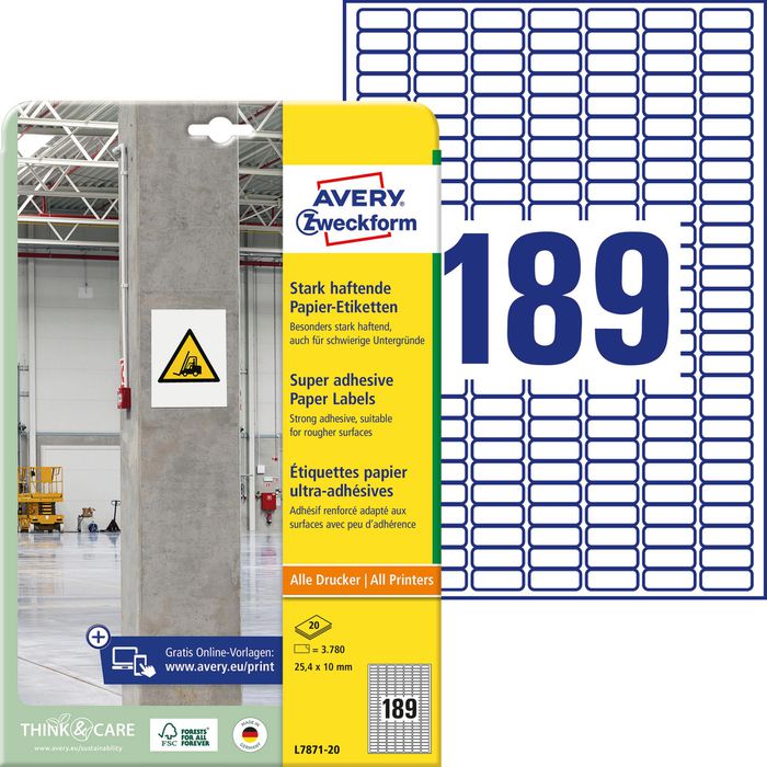 AVERY Zweckform L6008-20 Typenschild Folienetiketten | Selbstklebend , 33,99 AVERY Zweckform L6008-20 Typenschild Folienetiketten | Selbstklebend , 33,99