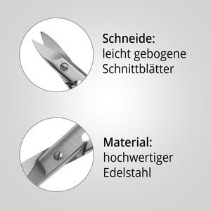Produktbild für Nagelschere May Ergonomie SC-0040, extra stark, Edelstahl