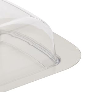 Produktbild für Butterdose Relaxdays 10019113, aus Edelstahl / Kunststoff