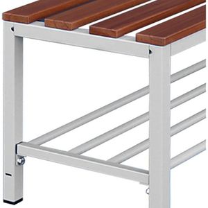 Produktbild für Umkleidebank Lüllmann 801260, Sitzfläche Holz, 100 cm
