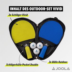 Produktbild für Tischtennisschläger Joola Vivid Outdoor, 6-teiliges Set