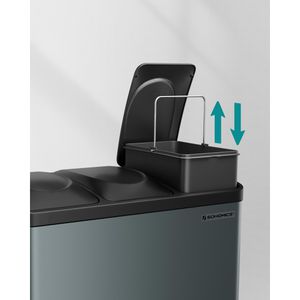 Produktbild für Mülleimer Songmics LTB45G, grüngrau