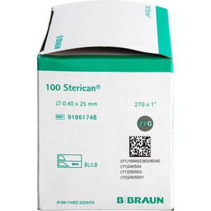 Produktbild für Kanülen B.Braun Sterican, 100 Stück